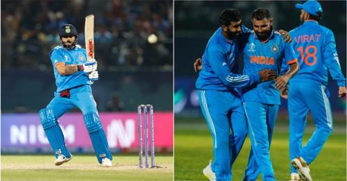 World Cup 2023 India Vs New Zealand: 20 साल बाद भारत ने विश्वकप में दी न्यूजीलैंड को मात, शमी और विराट ने दिलाई लगातार 5वीं जीत