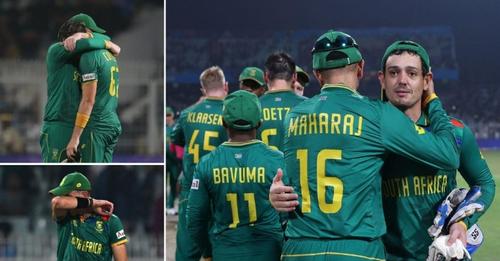 World Cup 2023 Semi Final 2: AUS से हार के बाद SA के खिलाड़ियों की नम हुई आंखें, तस्वीरें वायरल