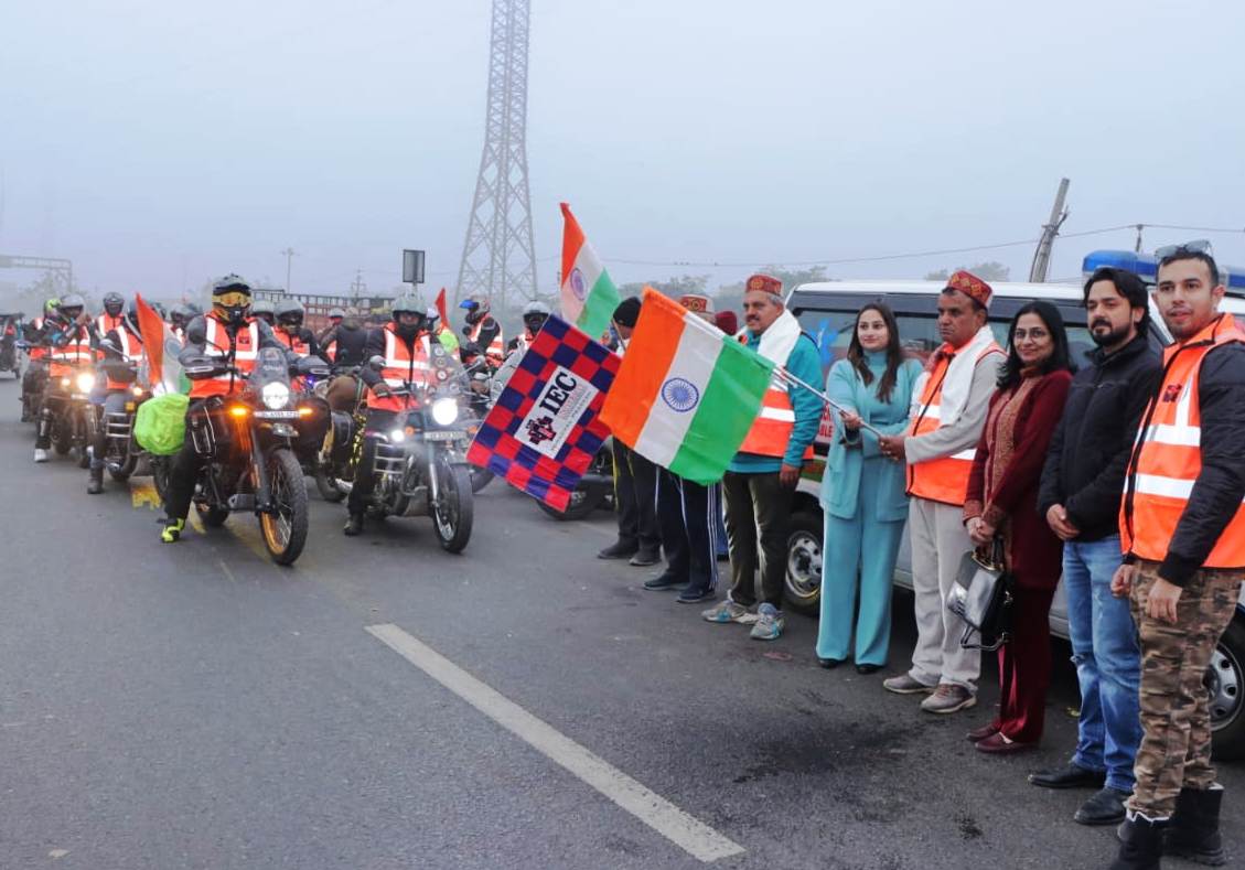 IEC University organizes grand bike ride on the occasion of Himachal Statehood Day and Republic Day