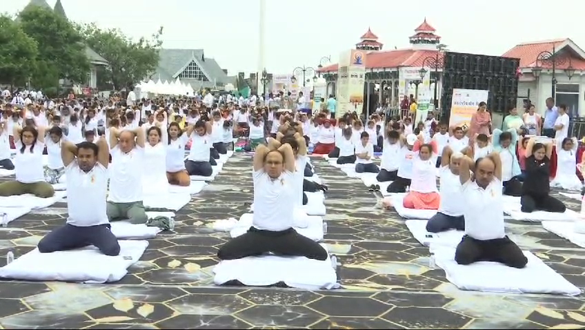 Yoga done at Ridge Ground on International Yoga Day in Shimla