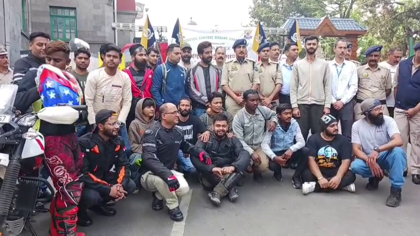 Bikers started campaign against drug abuse and made people aware through bike rally in Shimla.