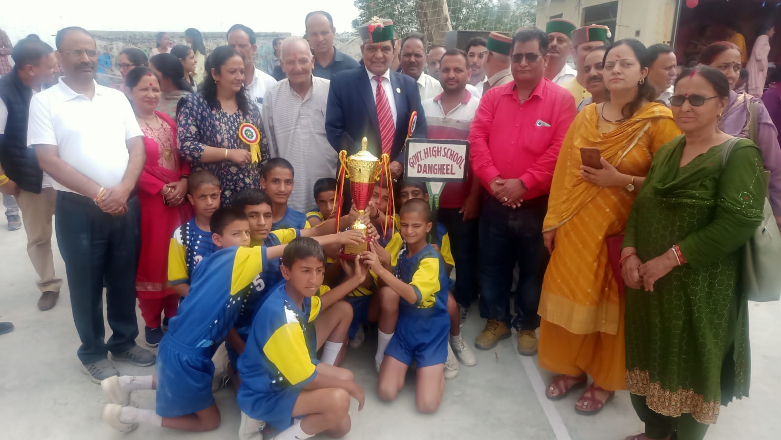 Block level sports competition organized in Government Senior Secondary School Sayri concluded