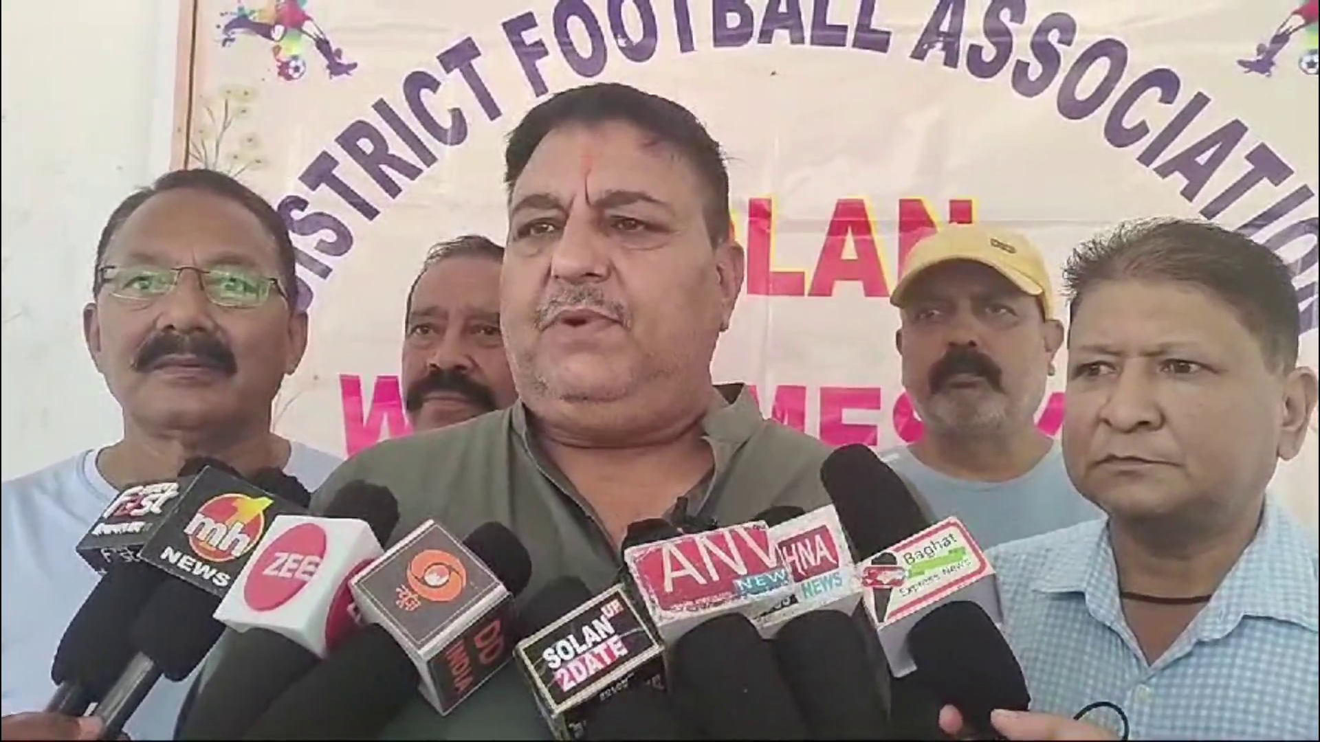 District Football Association organized trials for national level competition in Solan