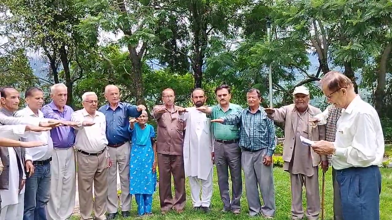 Oath taking ceremony organized by Pensioners Welfare Rajgarh Unit