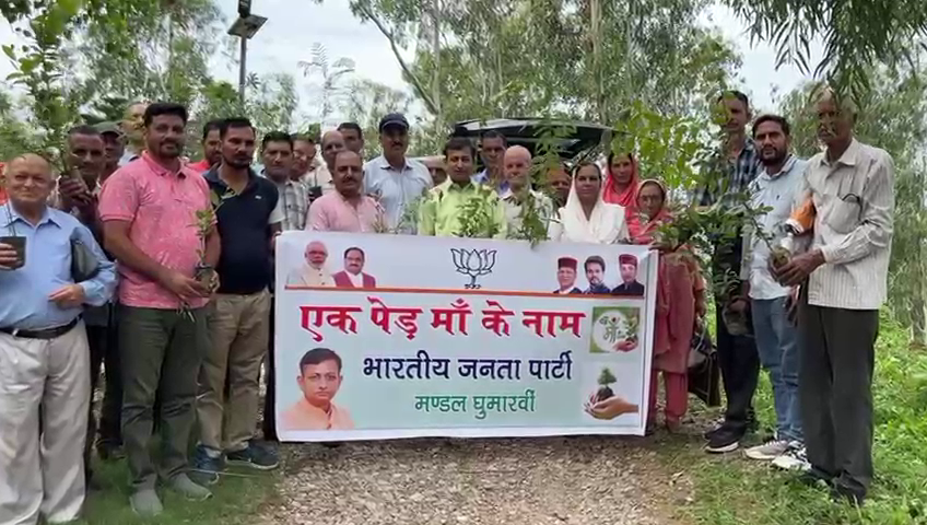 Ghumarwin Mandal of Bilaspur district started a campaign in the name of a tree mother on Saturday.