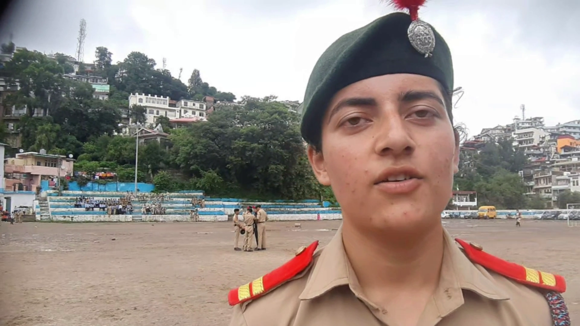 Youth looked very happy after participating in Independence Day parade