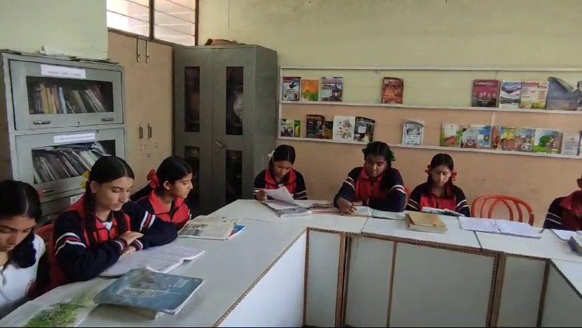 Public library opened in Chhog Tali, Senior Secondary School of Rajgarh Education Block.