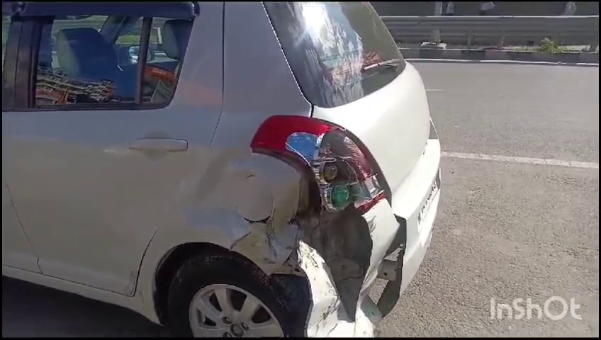 Three vehicles including school van collided on Chandigarh Shimla National Highway