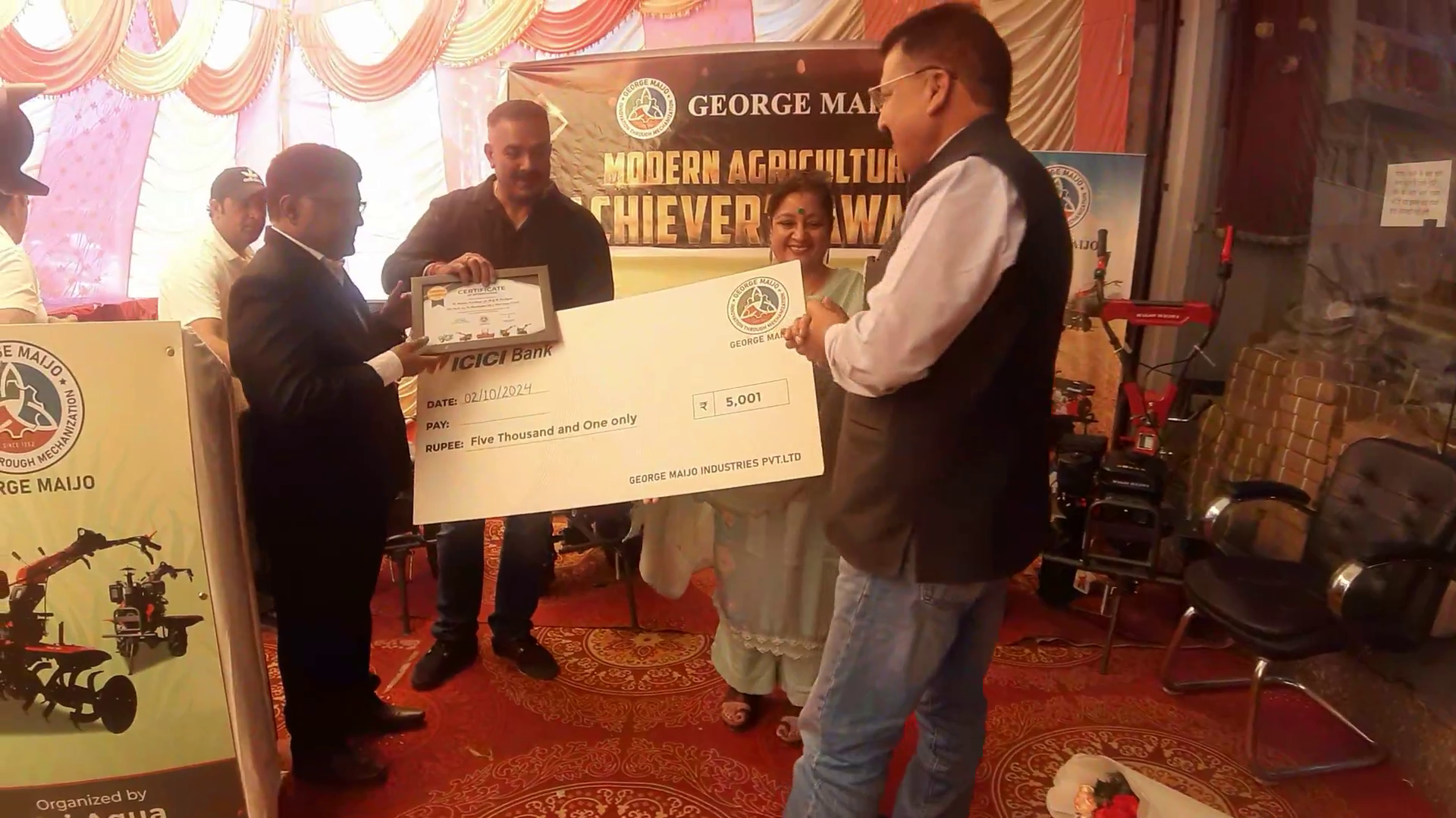 39 farmers from Solan, Sirmaur and Shimla received Modern Agriculture Achievers Award