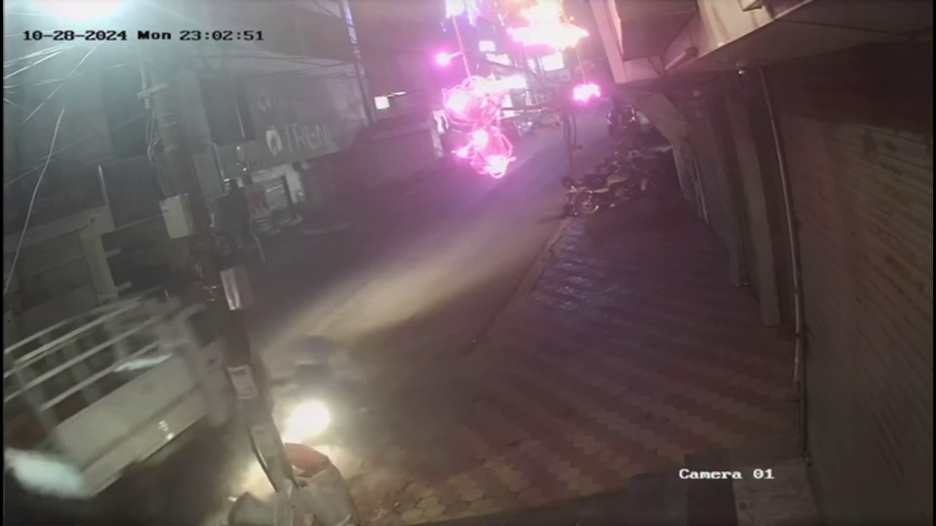 CCTV footage of the incident that happened in Solan last night surfaced