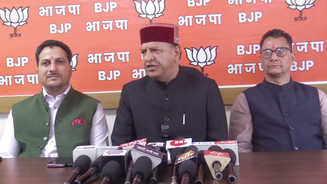 State BJP President Dr. Rajiv Bindal's big verbal attack on Congress