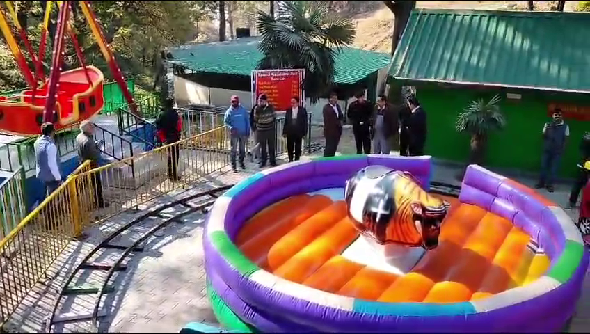 The much awaited amusement park was grandly inaugurated in the garden of Cantt Board in the tourist city Kasauli.