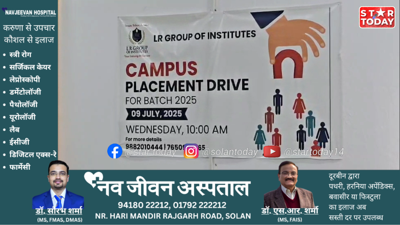 एलआर कॉलेज सोलन में प्लेसमेंट ड्राइव, छात्रों को मिला सुनहरा भविष्य संवारने का मौका