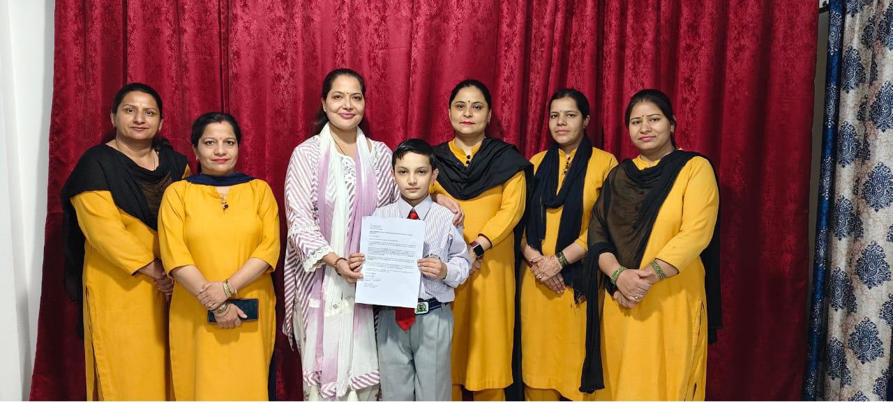 जीनियस ग्लोबल स्कूल के छात्र ध्रुव का पीएम श्री स्कूल जवाहर नवोदय विद्यालय बनिया देवी में चयन – कक्षा 6 में 2025-26 सत्र के लिए चयन, स्कूल में खुशी की लहर