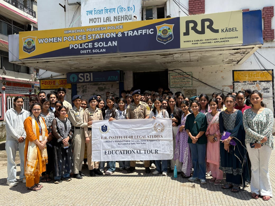 एलआर इंस्टीट्यूट ऑफ लीगल स्टडीज़ के छात्रों ने किया महिला थाना एवं सदर थाना सोलन का शैक्षणिक भ्रमण