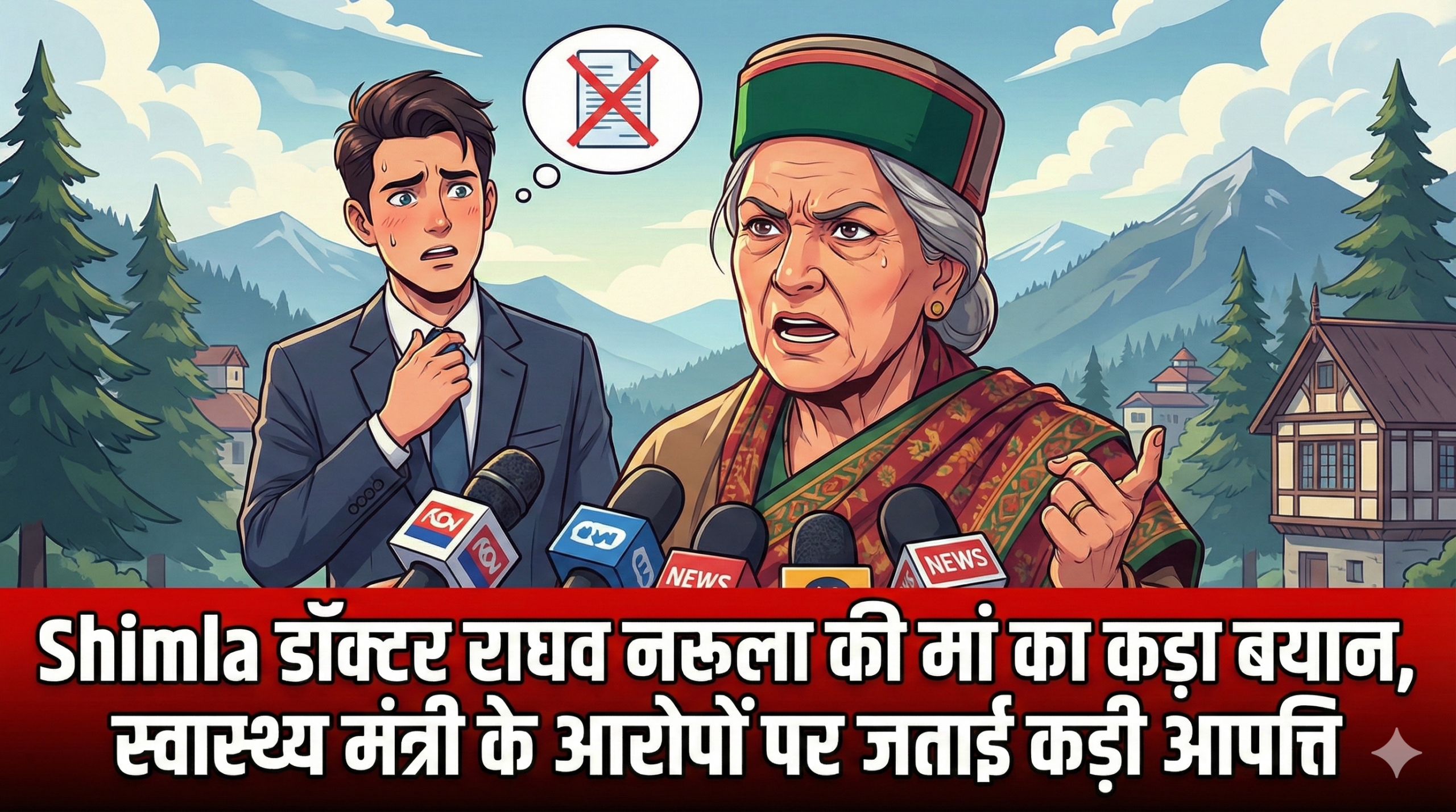 IGMC शिमला मारपीट प्रकरण: डॉक्टर राघव नरूला की मां का कड़ा बयान, स्वास्थ्य मंत्री के आरोपों पर जताई कड़ी आपत्ति