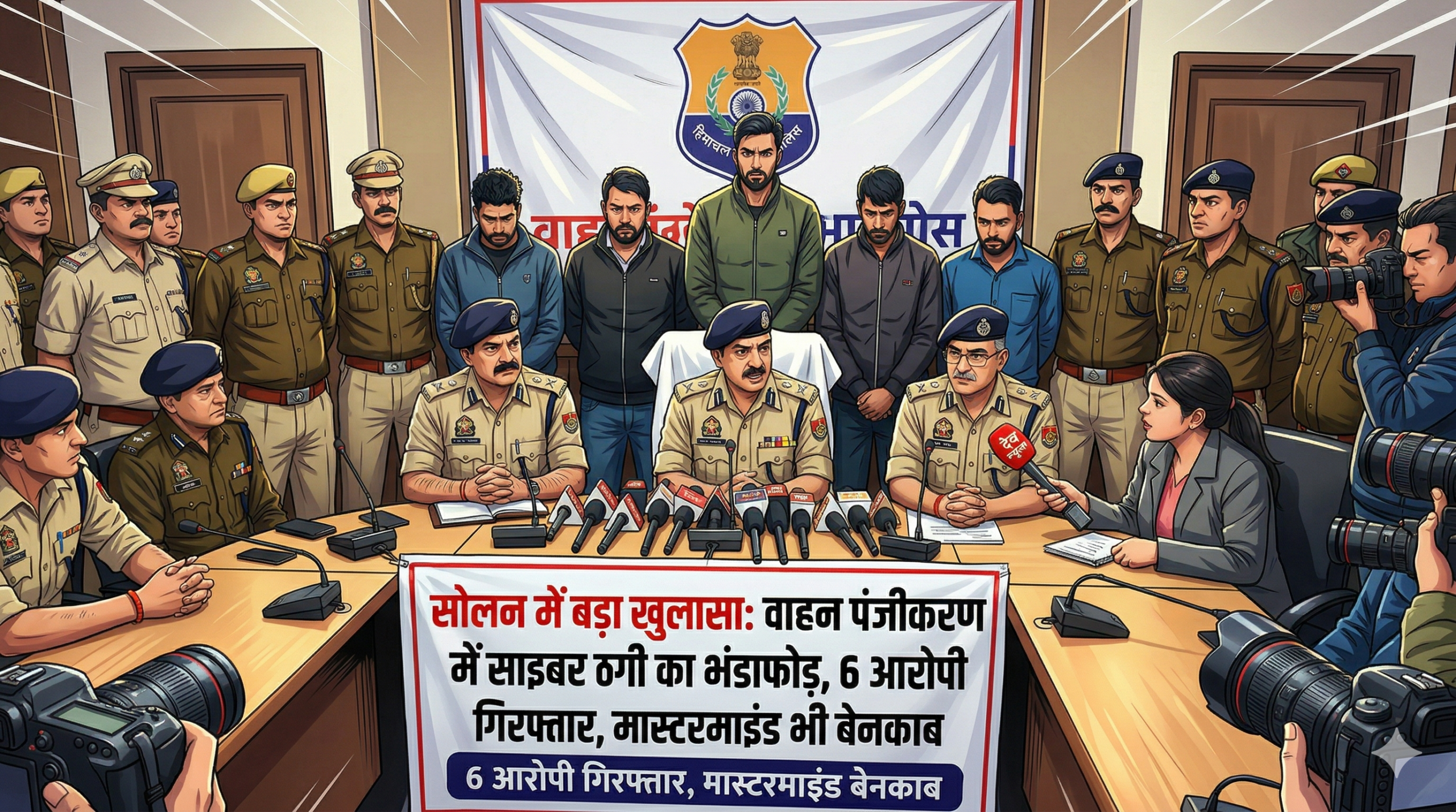Major revelation in Solan: Cyber ​​fraud in vehicle registration busted, 6 accused arrested, mastermind also exposed